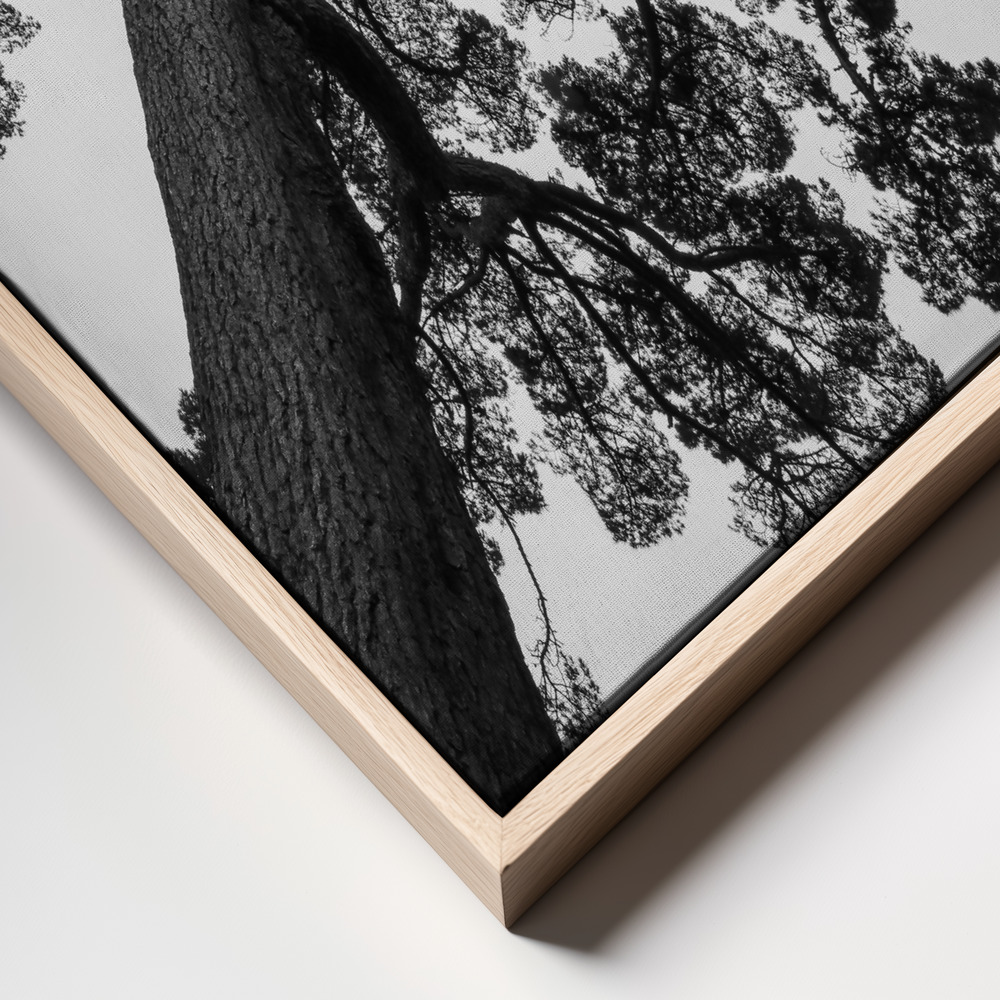 Canvas print - Japanese Garden 02 frame close up - natural frame