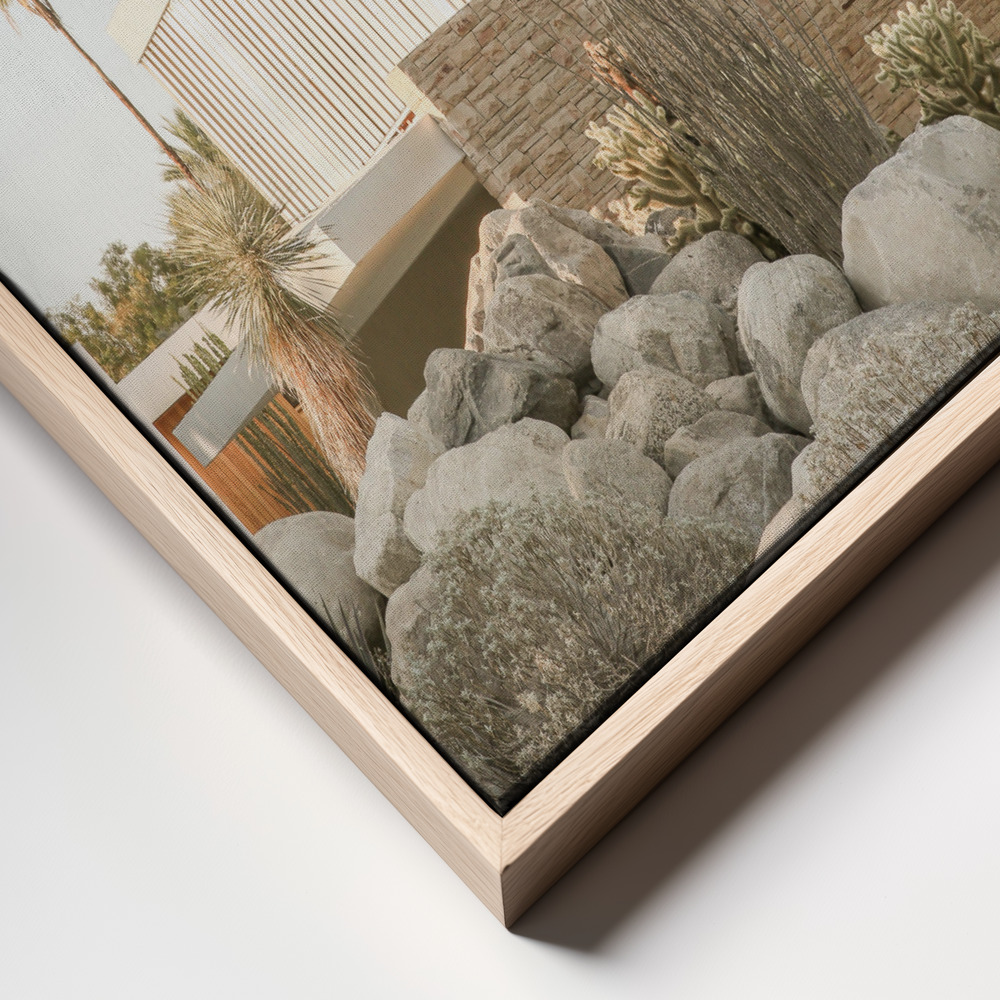 Canvas print - Kaufmann House 02 frame close up