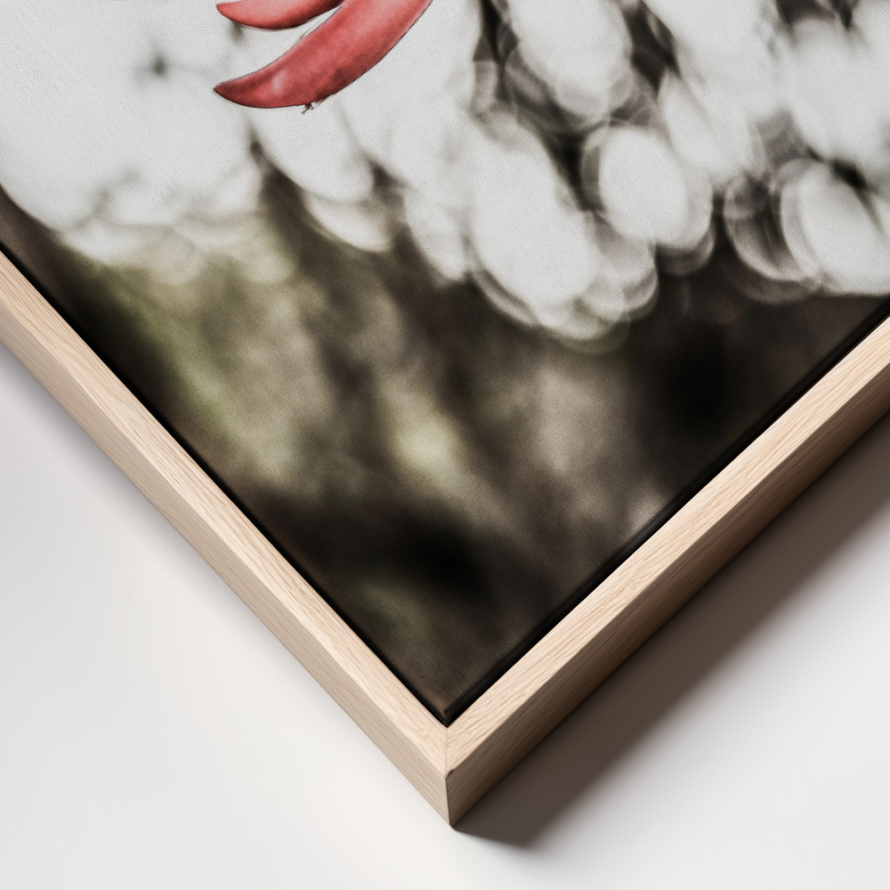 Canvas print - La Coral frame close up