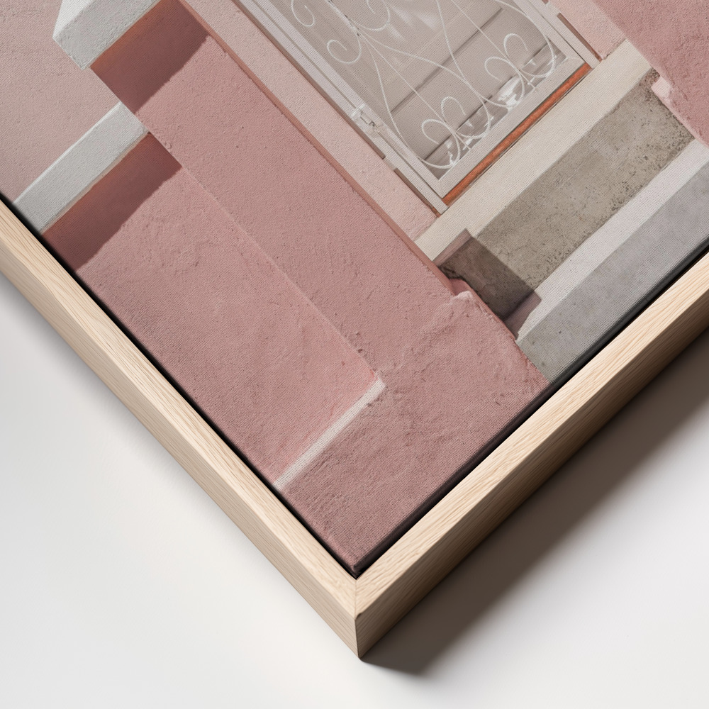 Canvas print - Orchard Cottage frame close up - natural frame