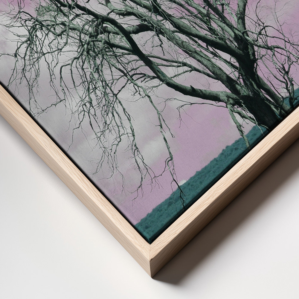 Canvas print - Suesscape 03 frame close up - natural frame