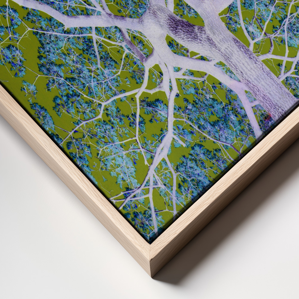 Canvas schilderi - Twilight No2 frame close up - natuurlijk frame