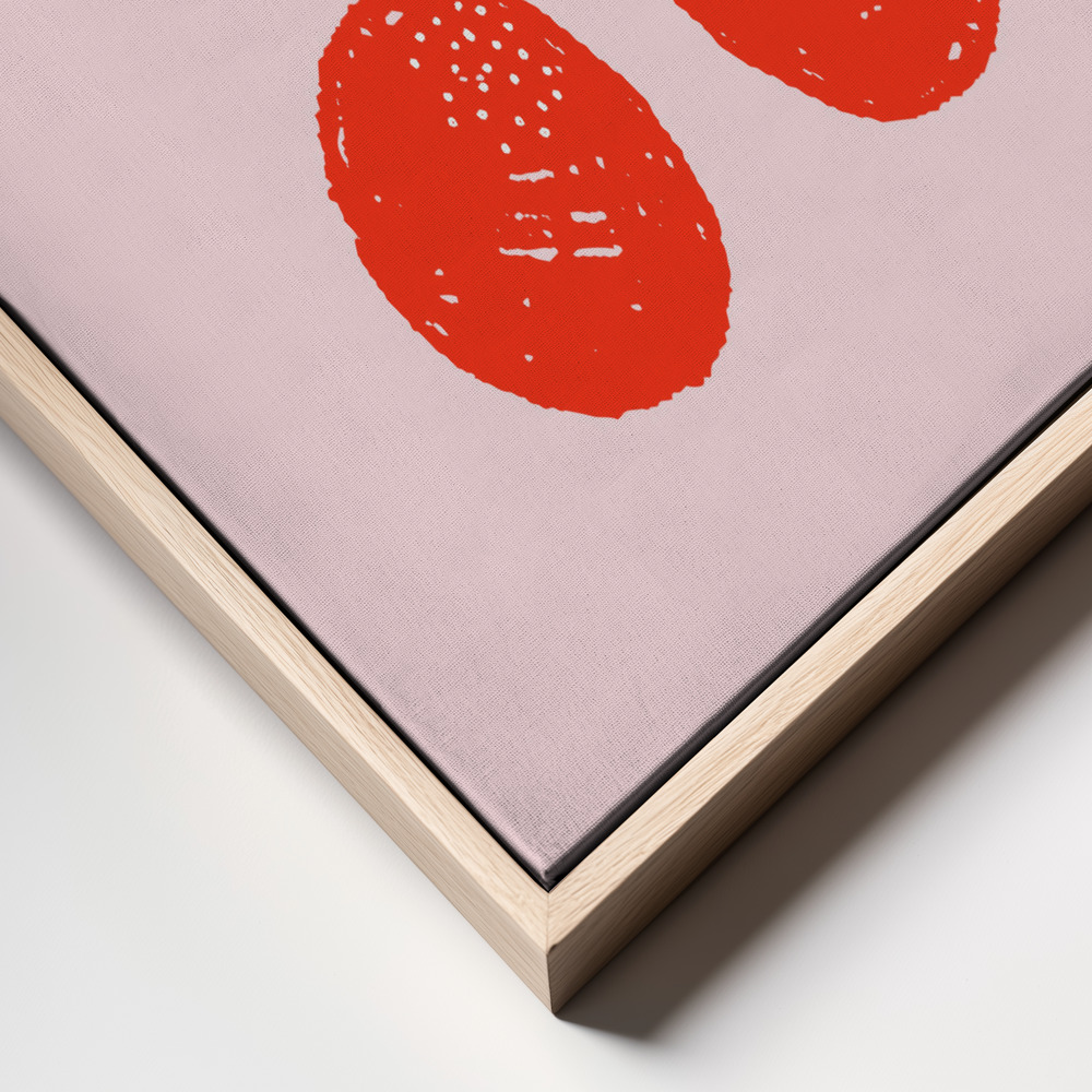 Canvas print - Cherries frame close up