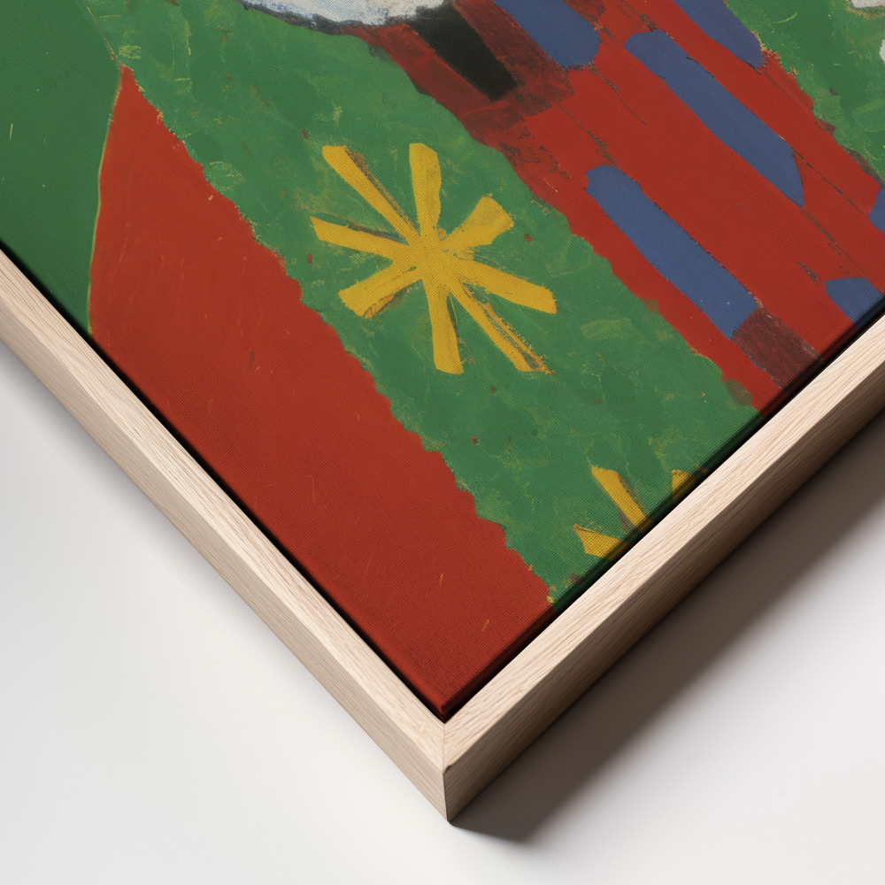 Lienzo - Holiday Santa frame close up