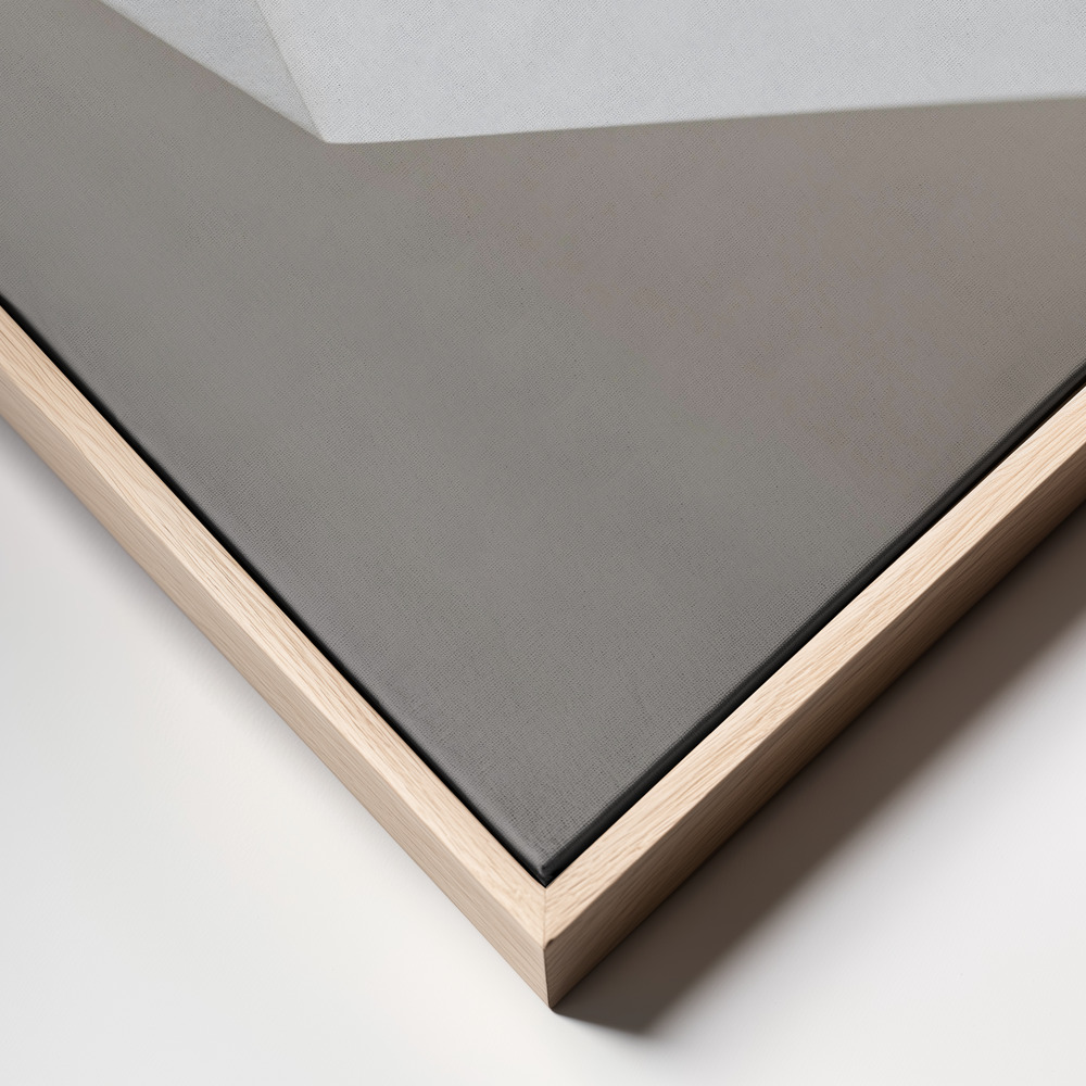 Canvas print - Paper Studies 17 frame close up - natural frame