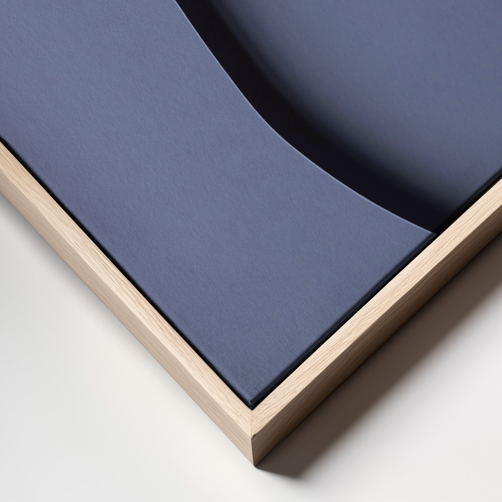 Canvas print - Paper Studies 29 frame close up - natural frame