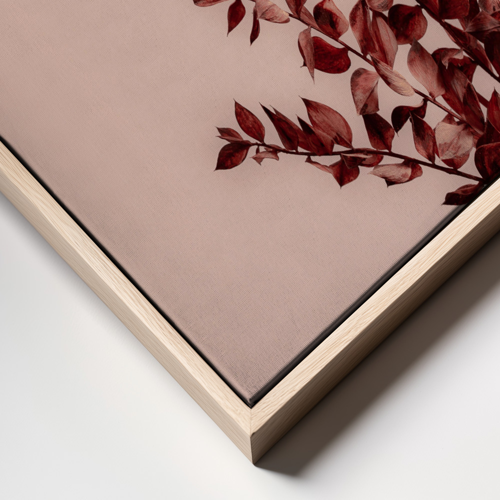 Canvas print - Last Summer 18 frame close up - natural frame