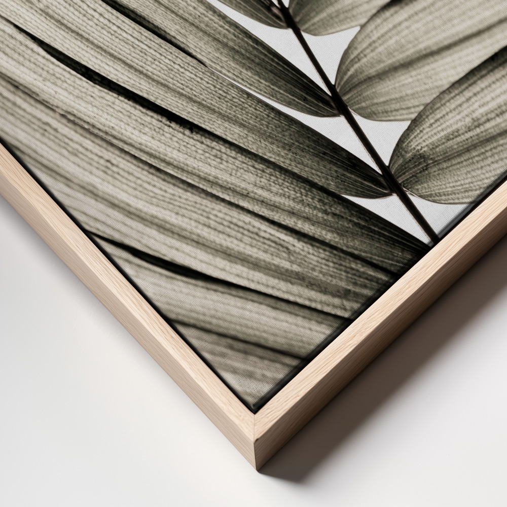 Toile - Palm Leaves 22 cadre en gros plan - cadre naturel