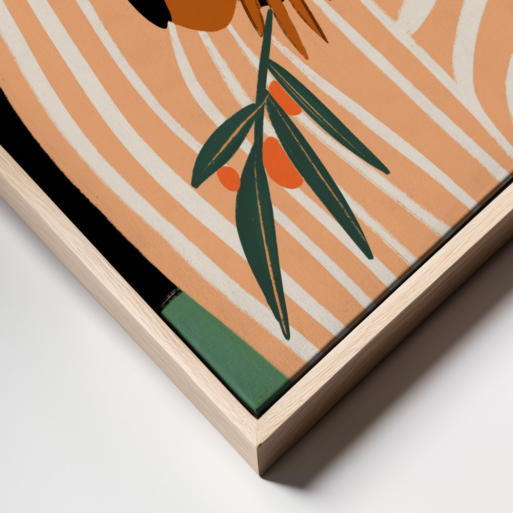 Canvas schilderi - Balance frame close up - natuurlijk frame