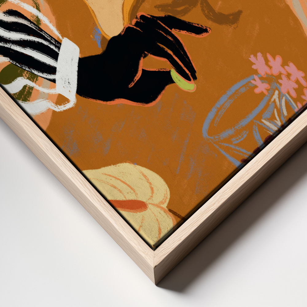 Canvas print - Handful of Love frame close up