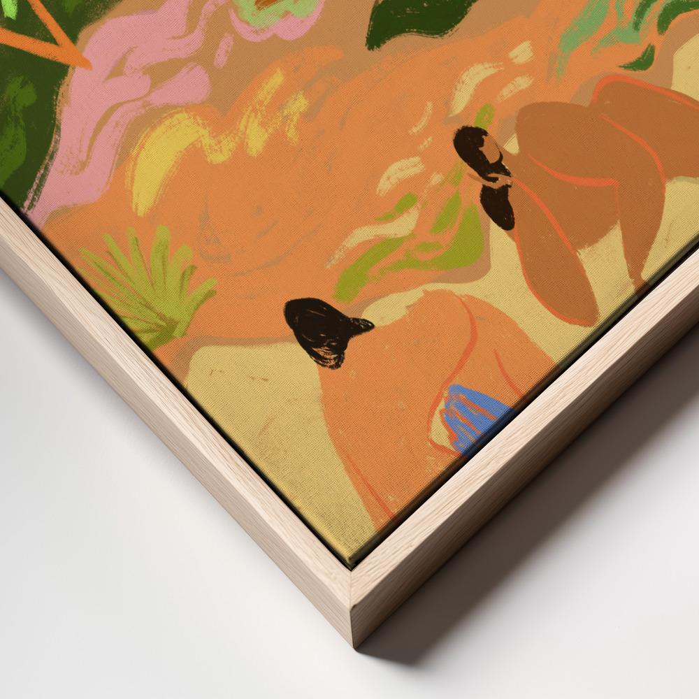 Canvas print - Lazydaysinnature frame close up