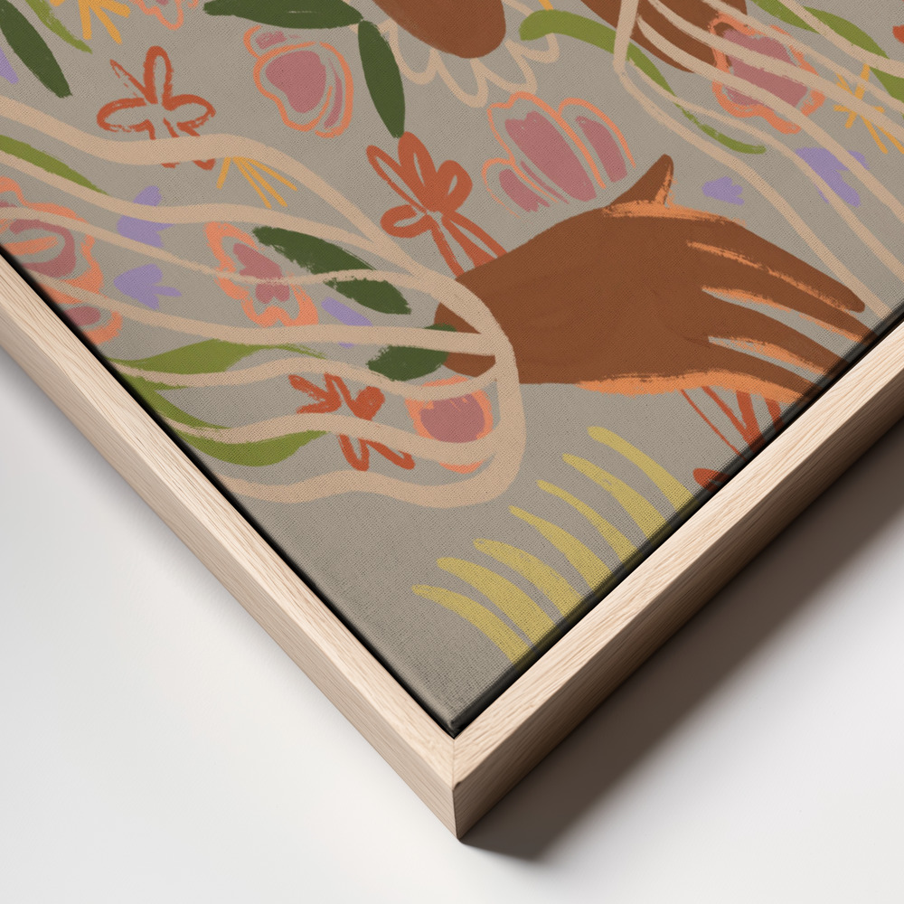 Canvas print - The Overthinker frame close up