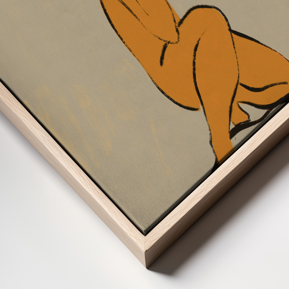 Canvas print - World On Her Shoulders frame close up