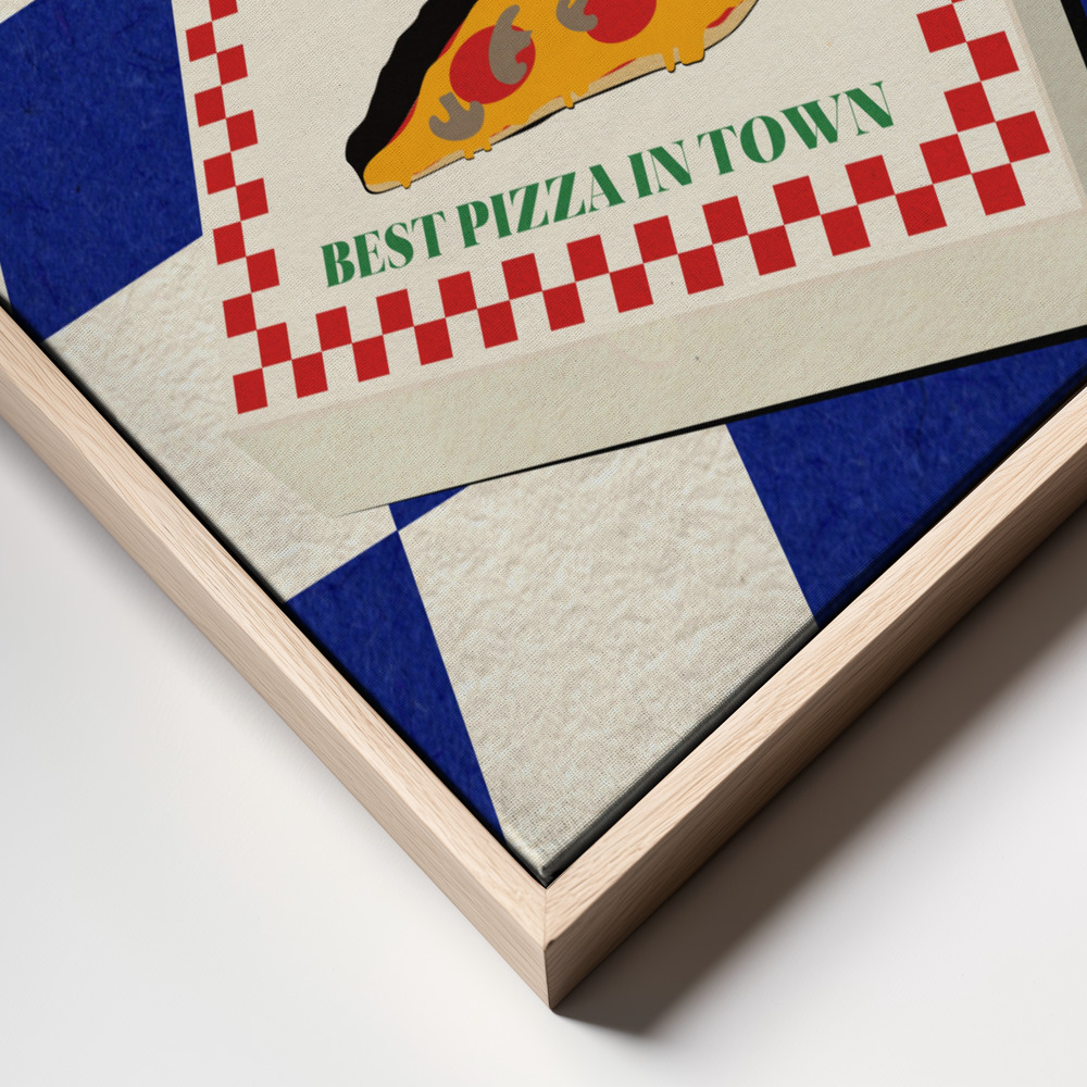 Canvas print - The Italian Menu frame close up