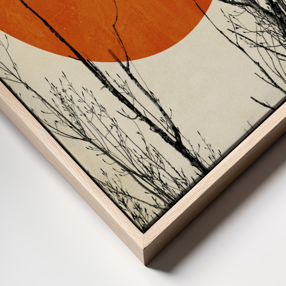 Canvas schilderi - Winter Glow frame close up