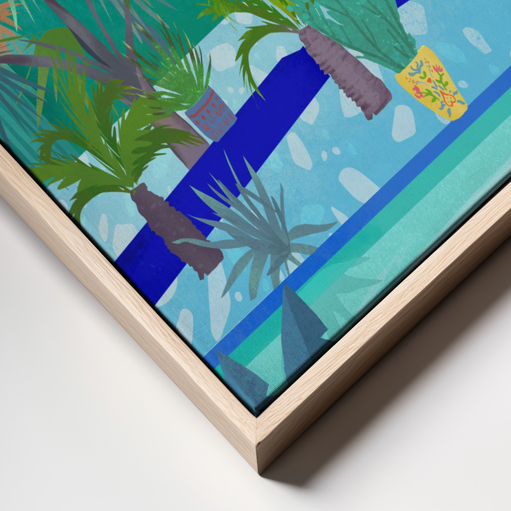Canvas print - Moroccan Garden frame close up