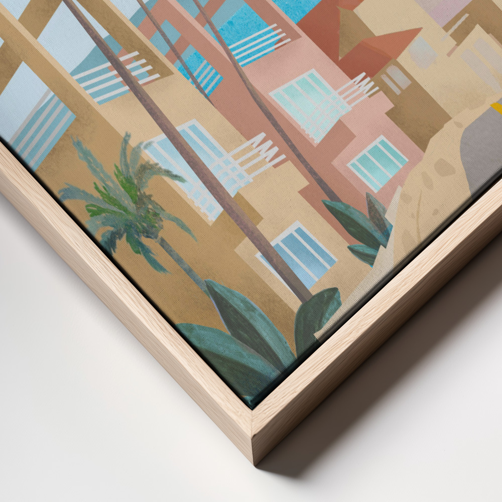 Canvas print - California frame close up