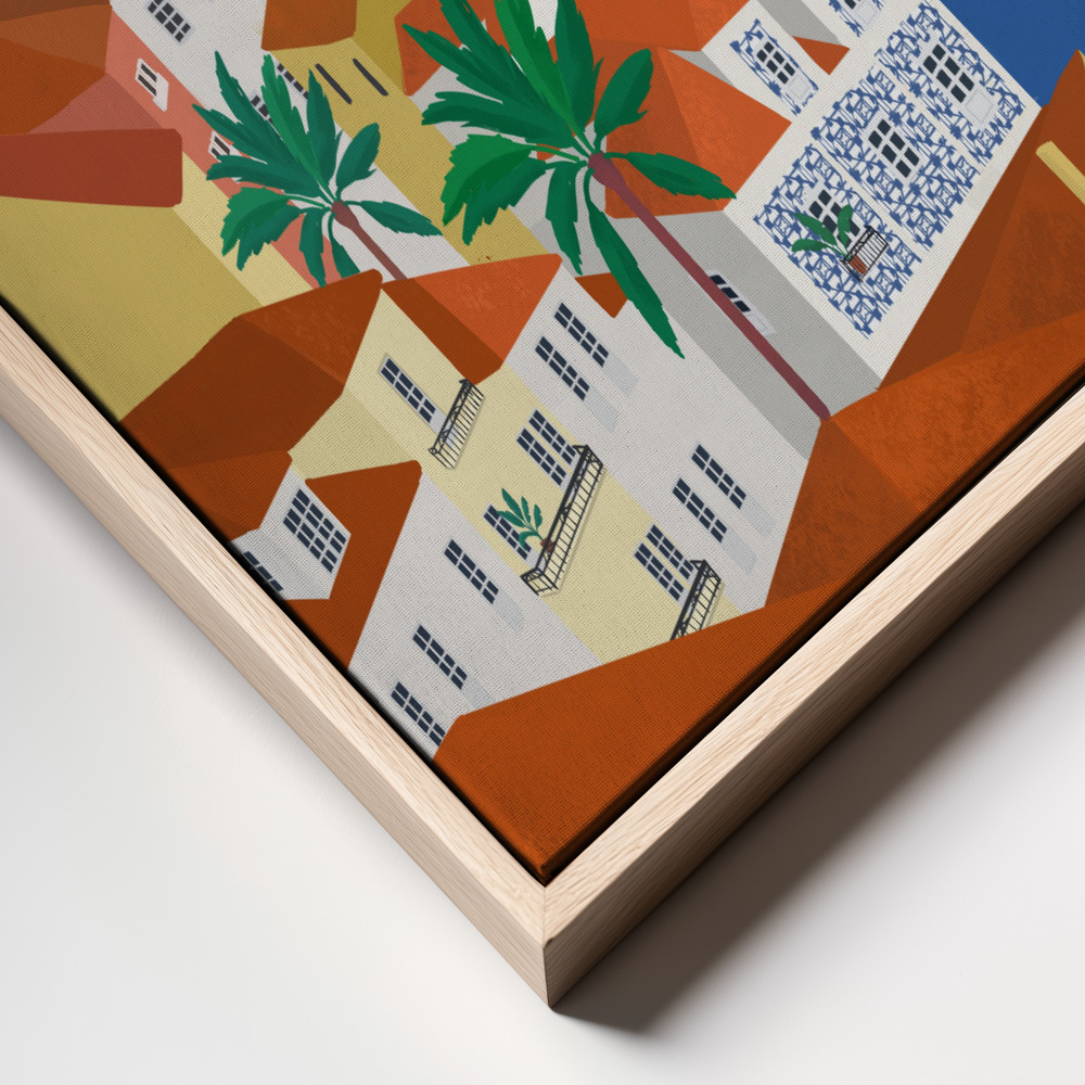 Canvas print - Lisabon frame close up