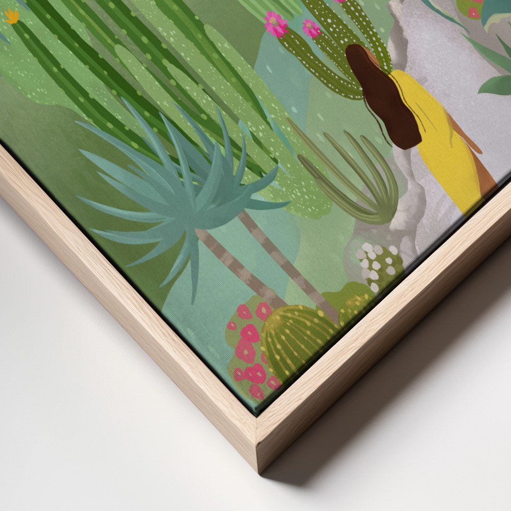 Canvastavla Elz Jardine - Tavla frame close up