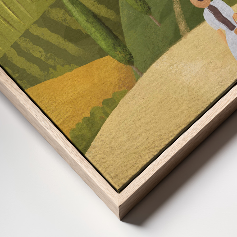 Canvas print - Tuscany frame close up