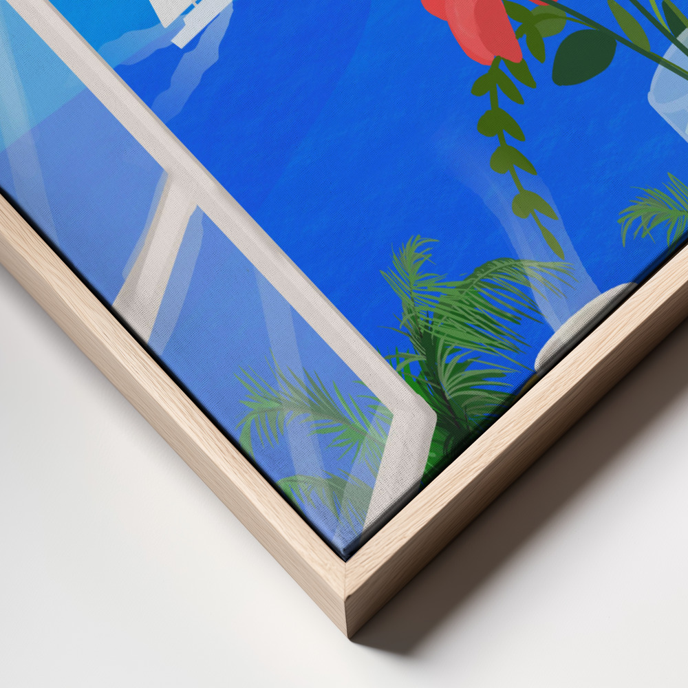 Canvas print - Island View frame close up