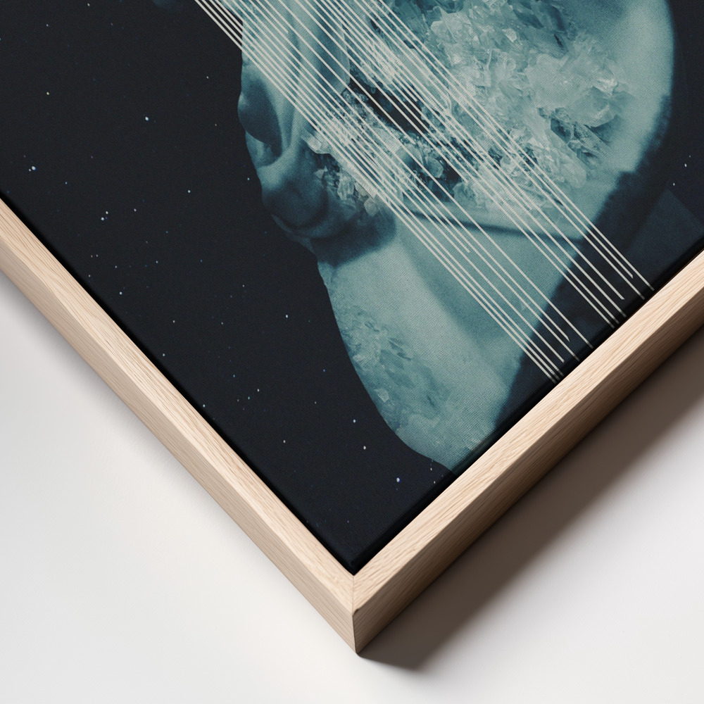 Canvas schilderi - CRSTL frame close up - natuurlijk frame