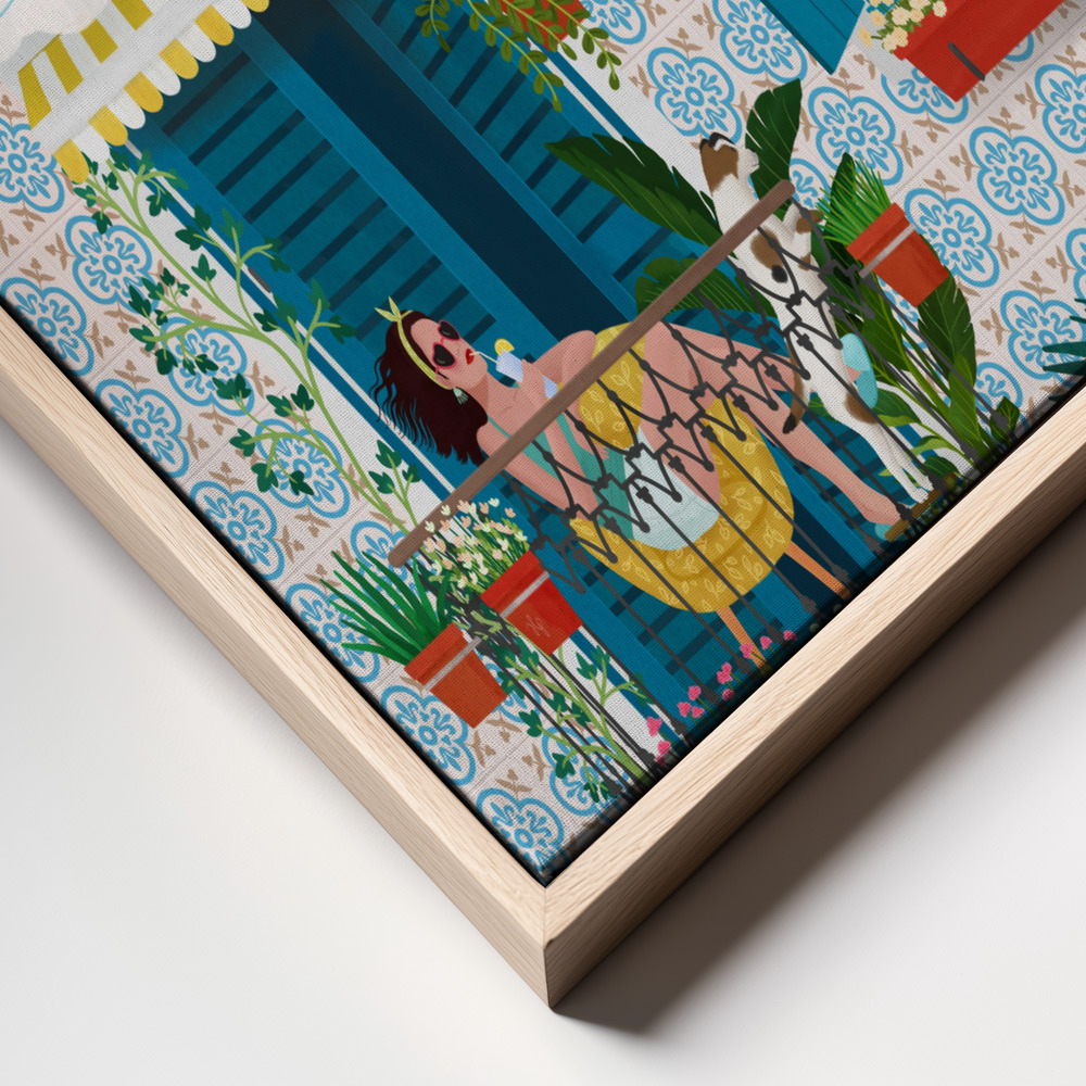 Canvas print - Lisbon frame close up