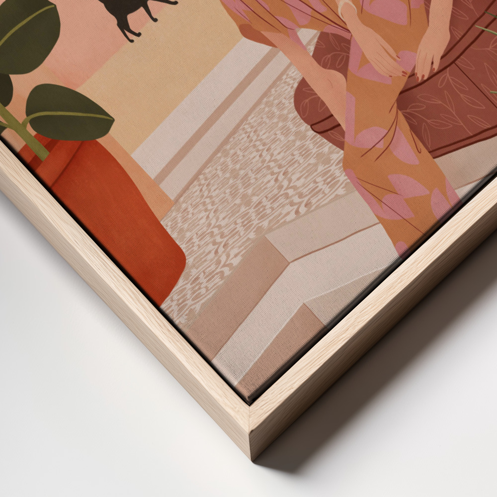 Canvas print - Secret Garden frame close up