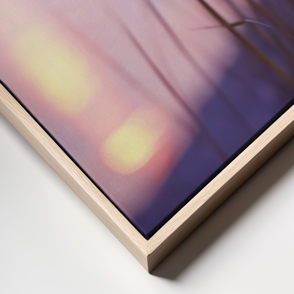 Canvas print - Purple Sunset frame close up