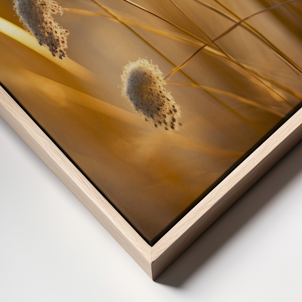 Canvas print - Beach Impressions No 3 frame close up - natural frame