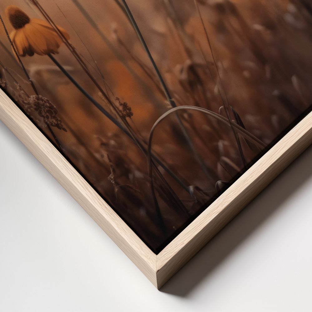 Canvas print - Orange Margarites frame close up