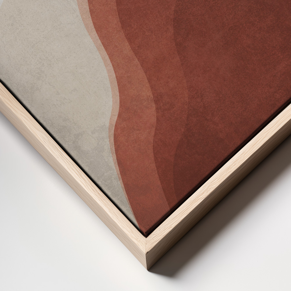 Canvas print - Day and Night Harmony frame close up - natural frame