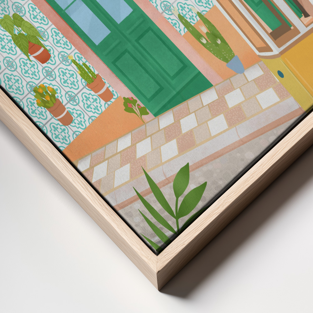 Canvas print - Lisboa City, Portugal frame close up