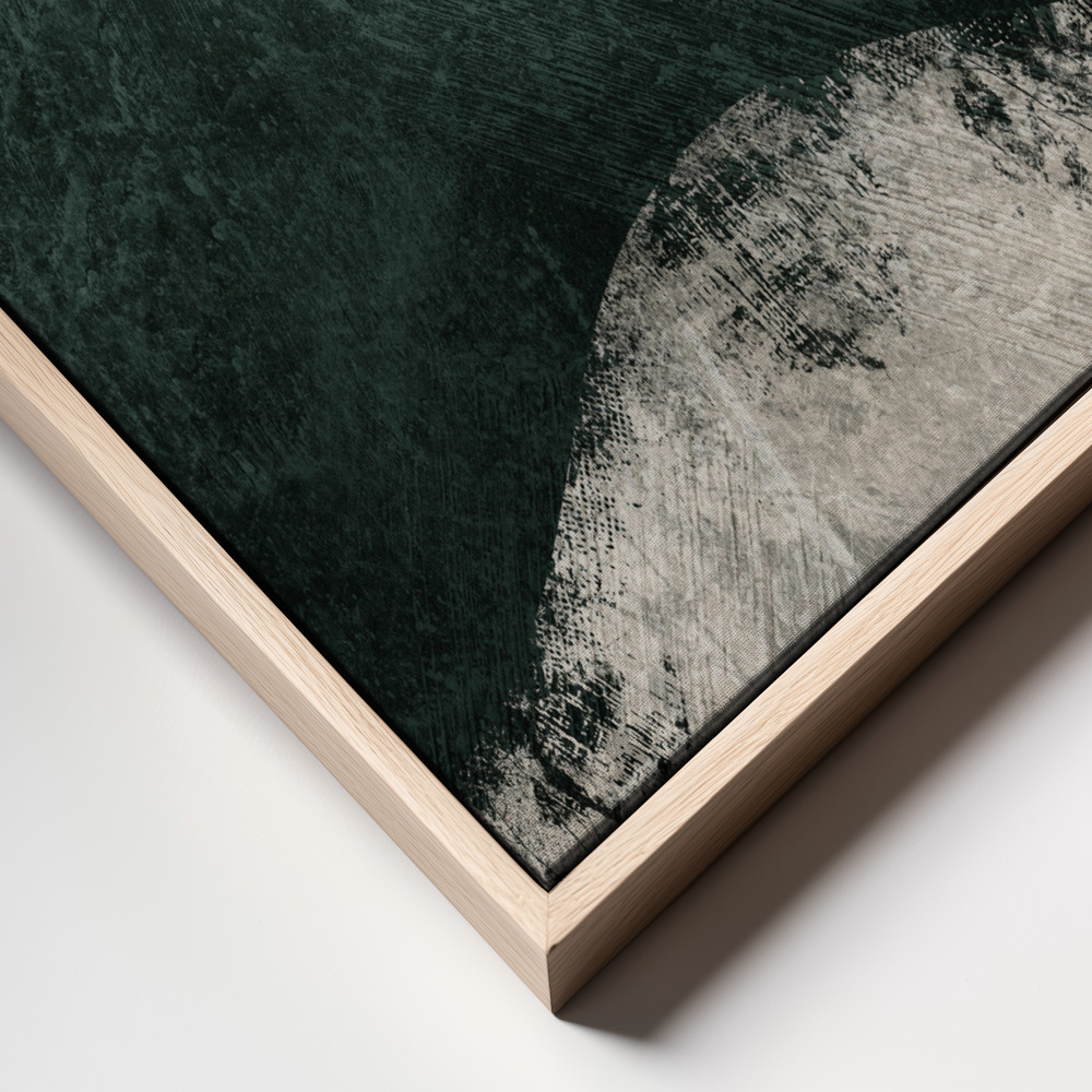 Canvas print - Midnight Emerald No2 frame close up