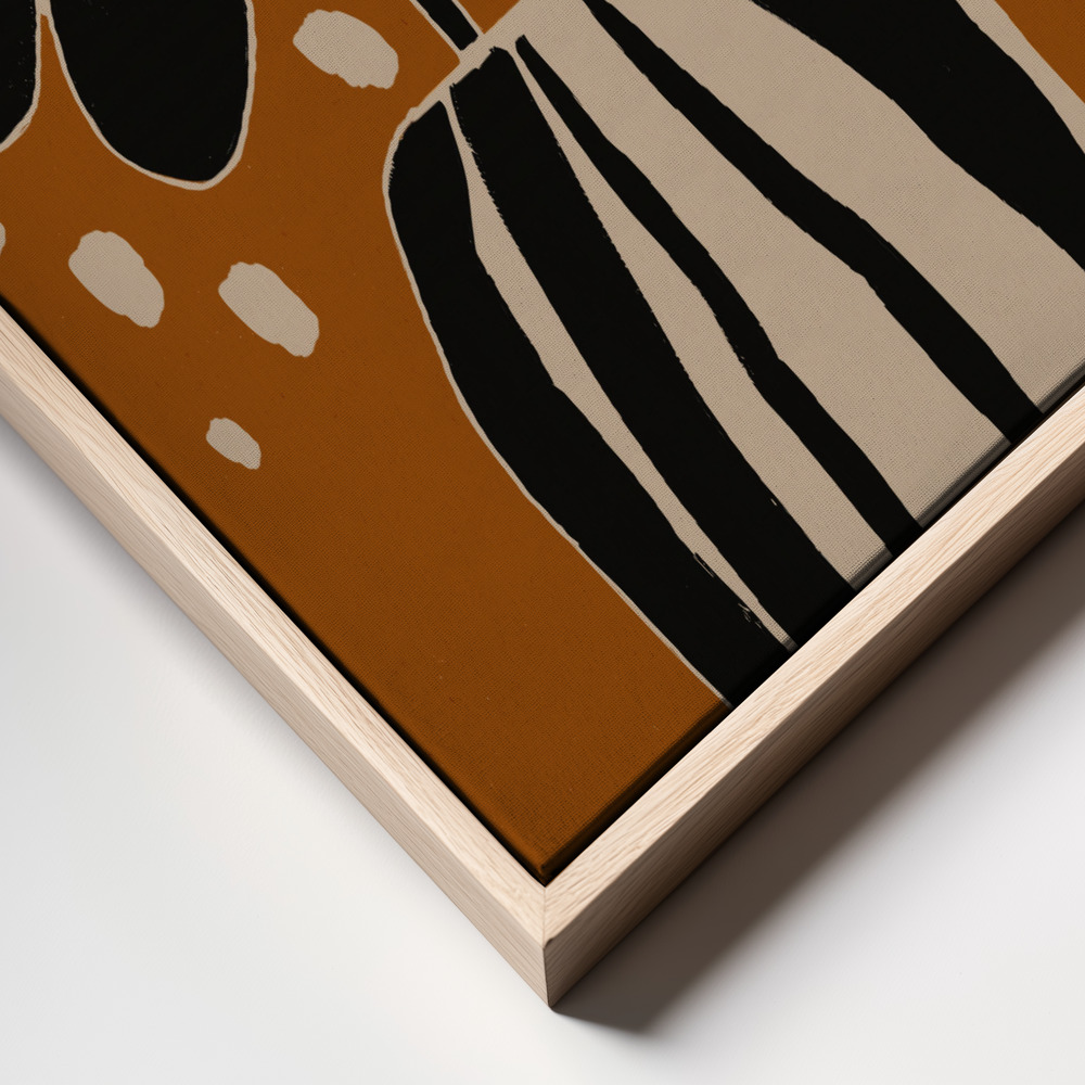 Canvas print - Ochre Still Life No 4 frame close up
