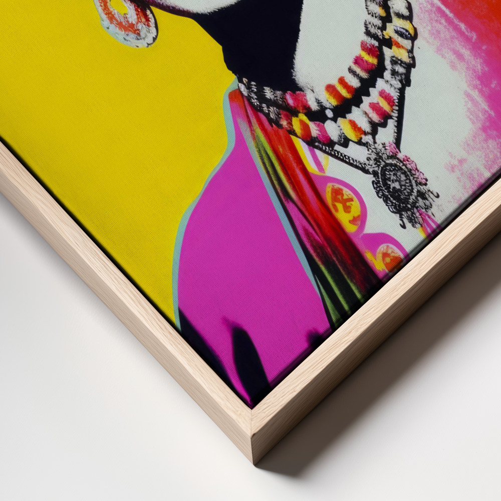 Canvas print - Oh Frids No 2 frame close up - natural frame