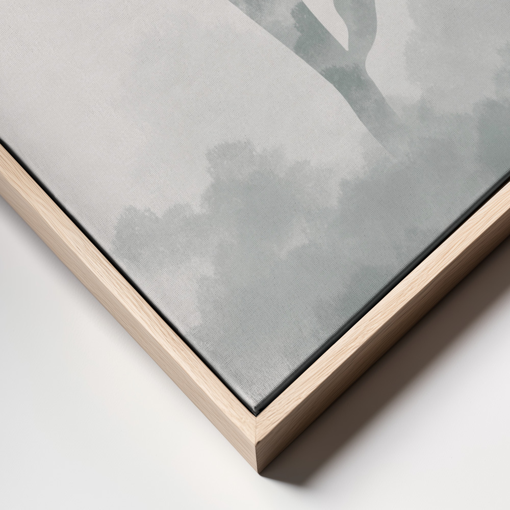 Canvas print - Namaste frame close up