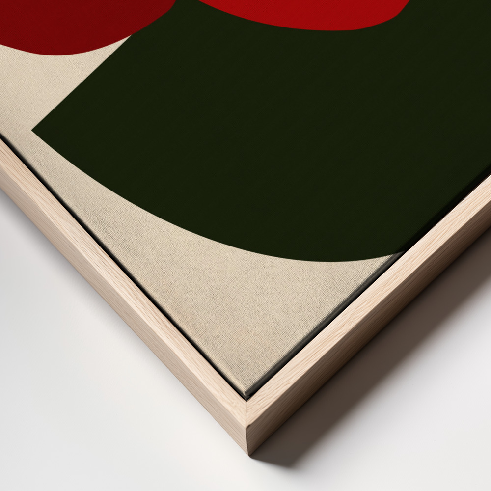 Canvas print - Two Red Apples frame close up