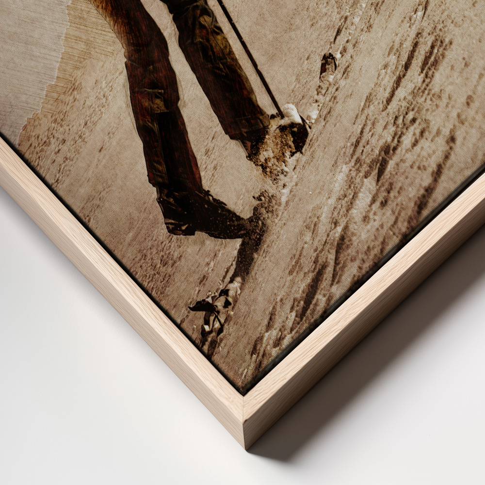 Canvas print - Mountaineer Sport Art 10 frame close up