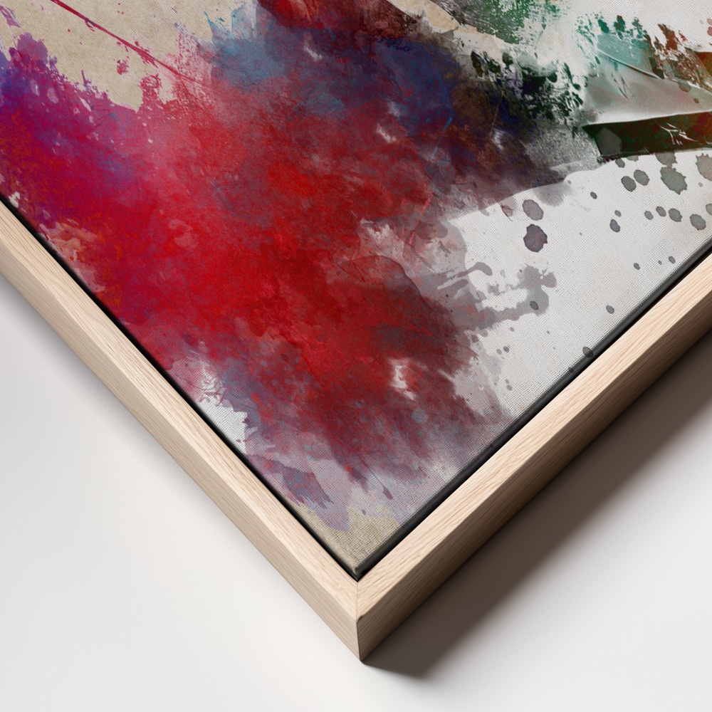 Canvas print - Ski Sport Art 3 frame close up