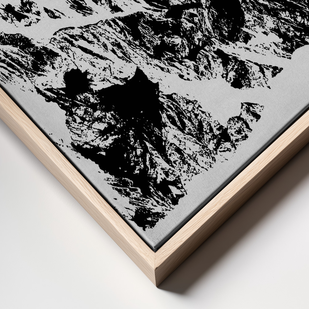 Canvas print - Mountains II frame close up