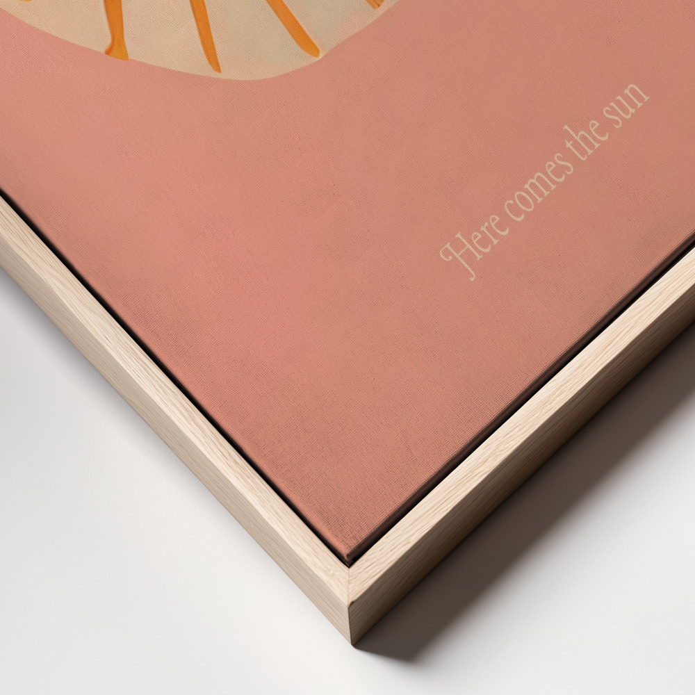 Canvas print - Here Comes the Sun frame close up