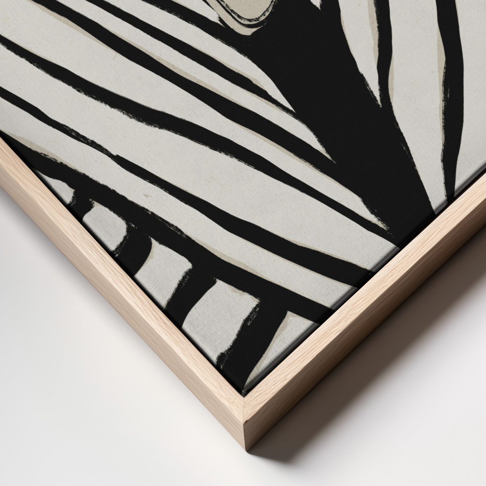 Canvas print - Striped Coat frame close up