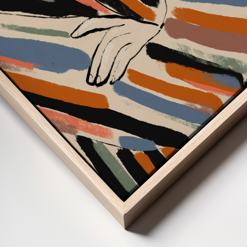 Canvas print - A Short Nap frame close up