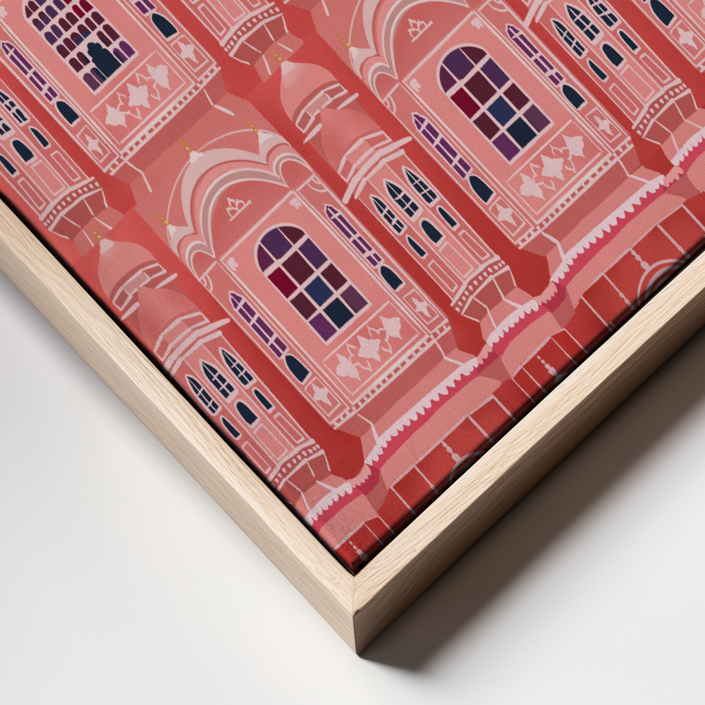 Canvas print - Jaipur, India frame close up