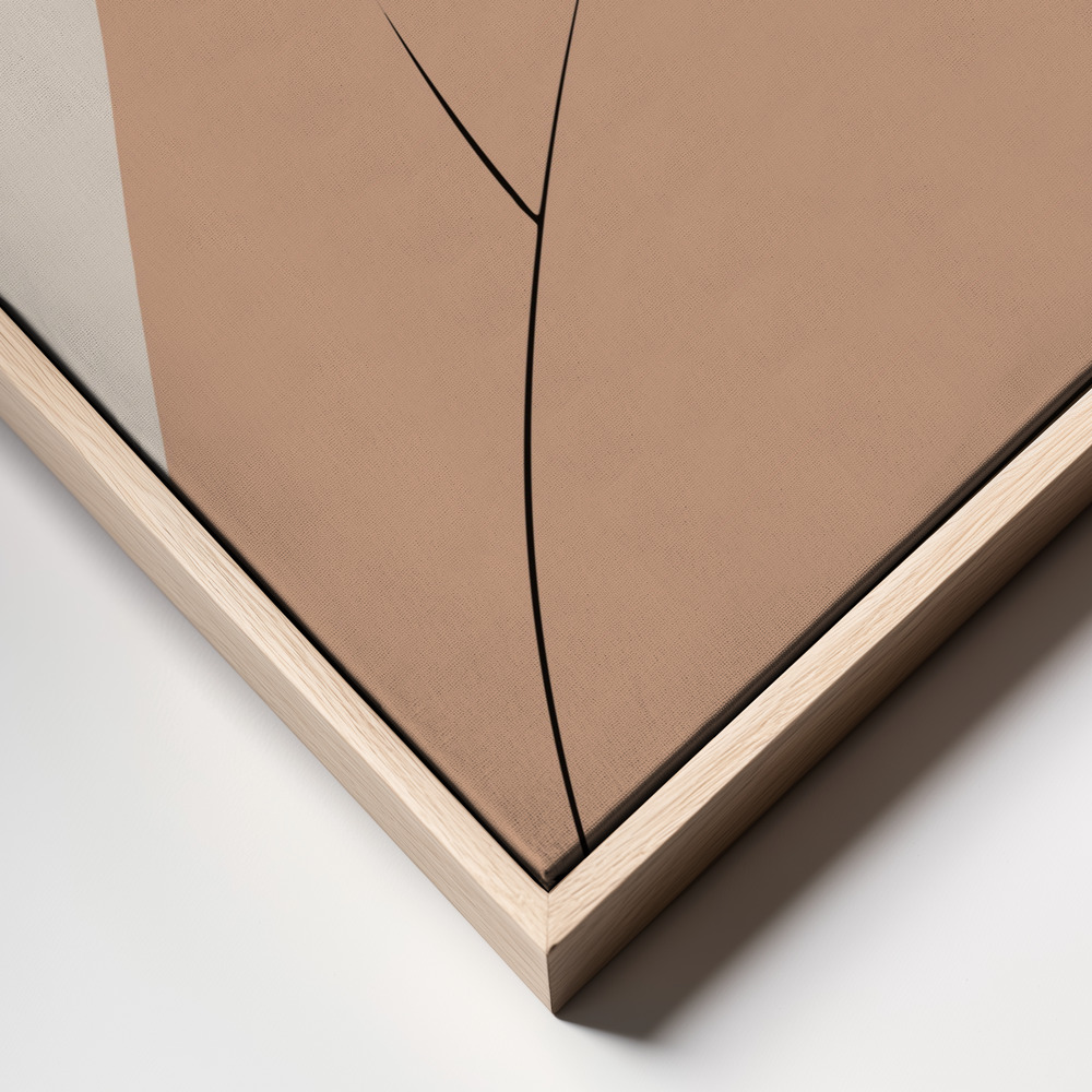 Canvas print - Nude In Cube frame close up