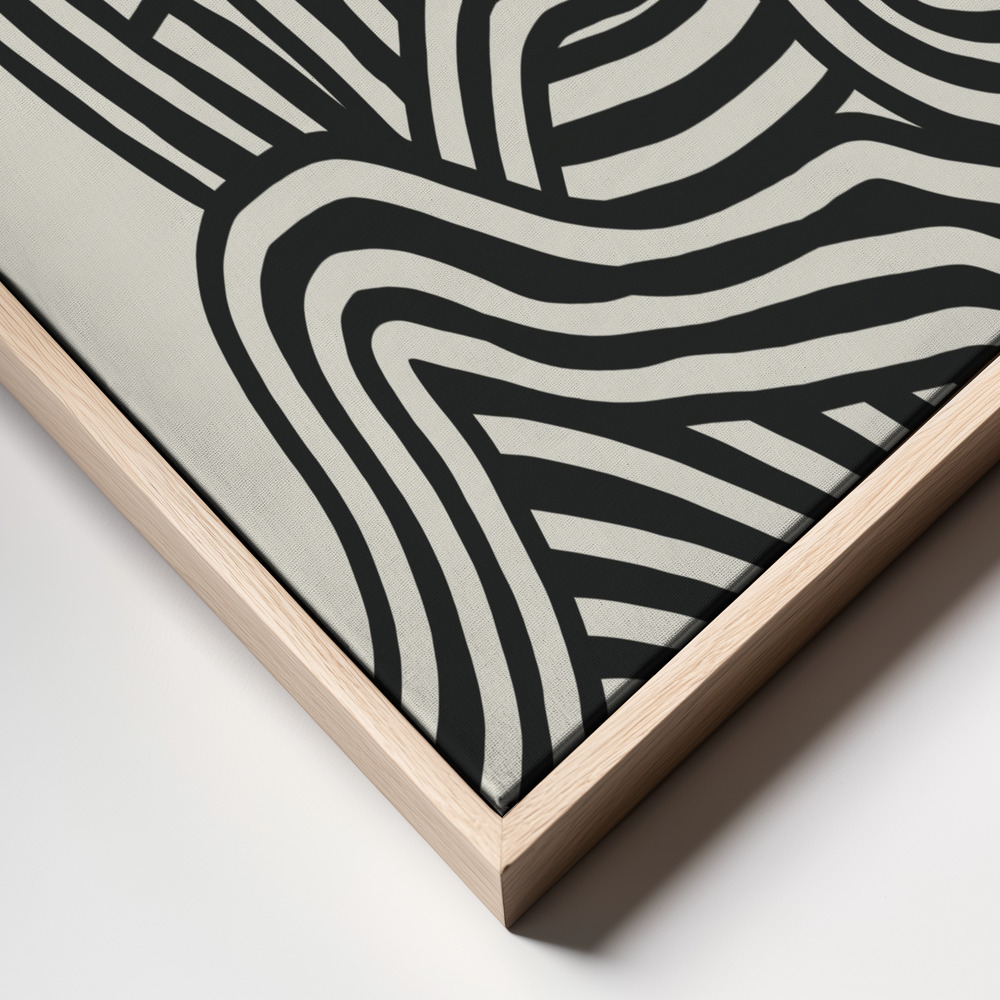 Canvas print - Stripe Portrait frame close up