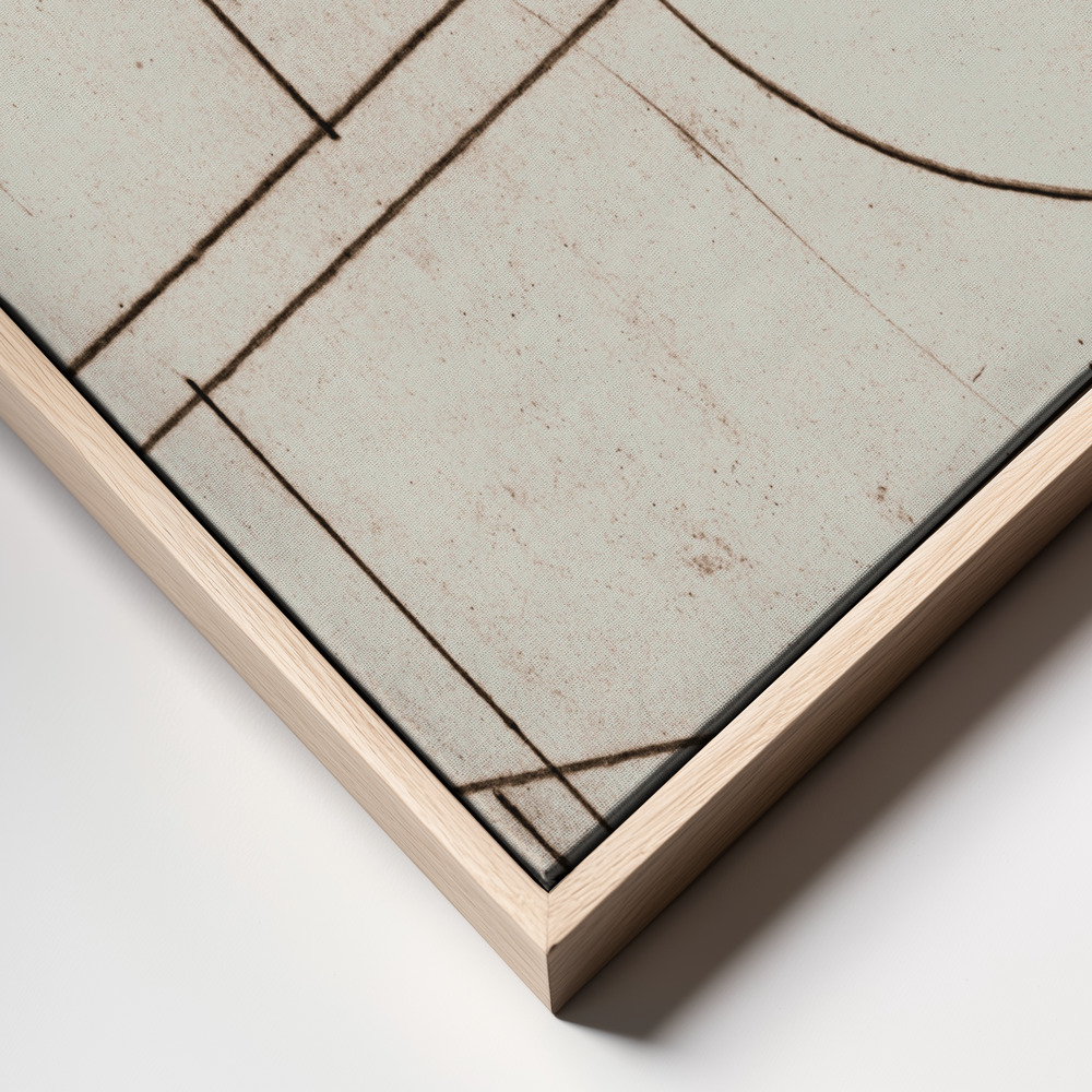 Canvas taulu - Minmod No2 kehys lähikuva - luonnollinen kehys
