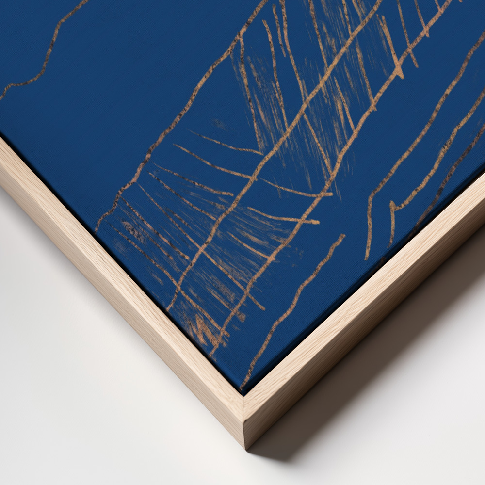Canvas print - Snowy peak 02 frame close up