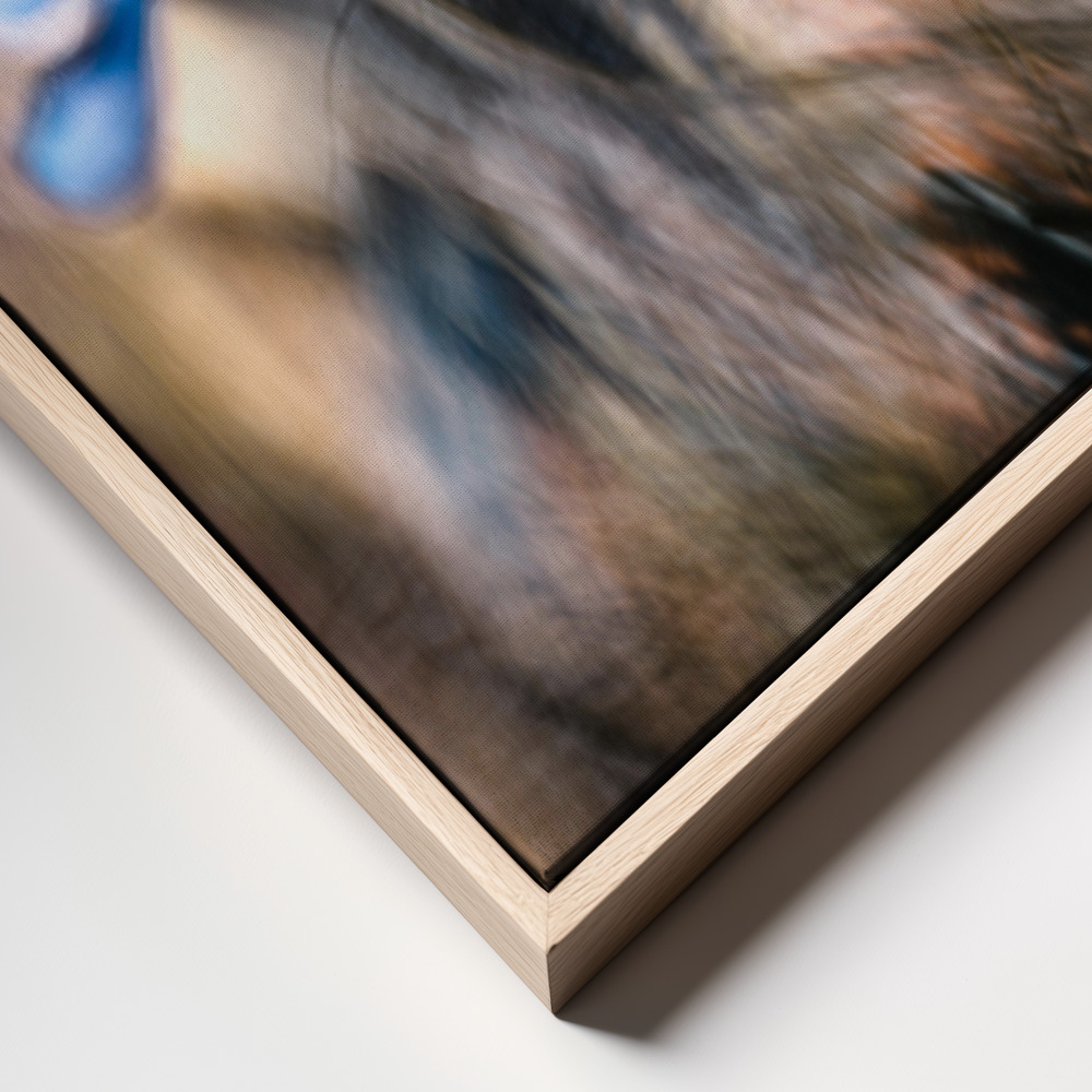 Lienzo - The two of us primer plano del marco - marco natural